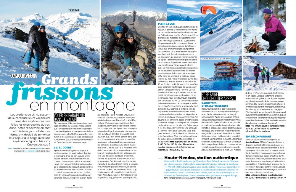 février 2020 - Belle surprise : publication dans un journal belge