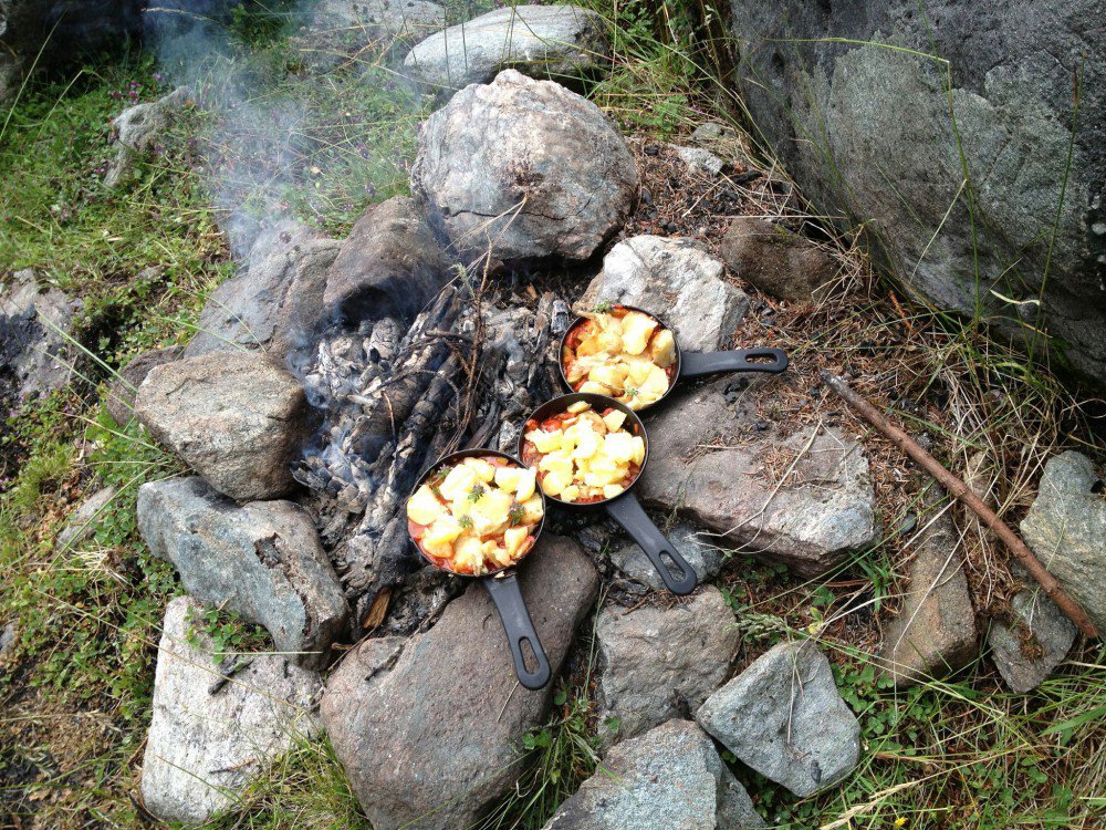 Cuisine au feu de bois
