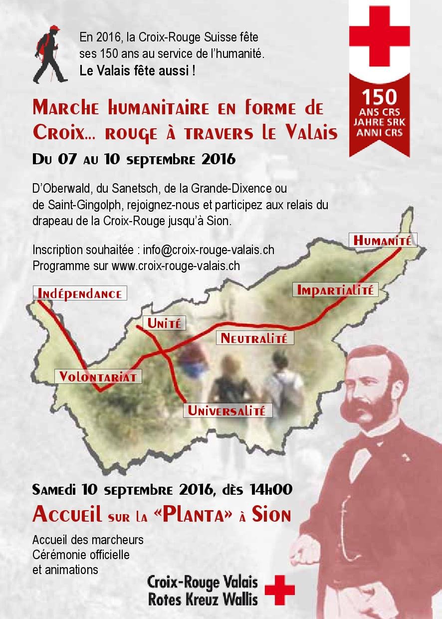 samedi 10.09.2016 : Marche humanitaire de la Croix-Rouge Valais
